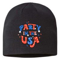 Party In The USA 4th Of July Independence Day USA Vintage Sustainable Beanie