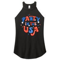 Party In The USA 4th Of July Independence Day USA Vintage Women's Perfect Tri Rocker Tank