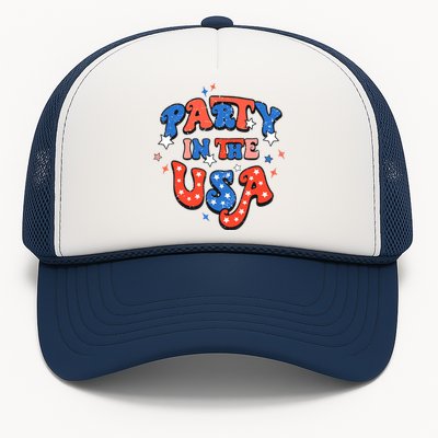 Party In The USA 4th Of July Independence Day USA Vintage Trucker Hat