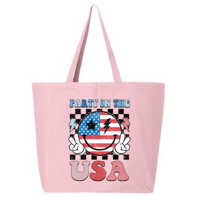 Party In The Usa Flag 4th Of July 25L Jumbo Tote