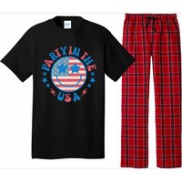 Party In The Usa 4th Of July Preppy Smile Pajama Set