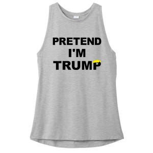 Pretend IM Trump Ladies PosiCharge Tri-Blend Wicking Tank