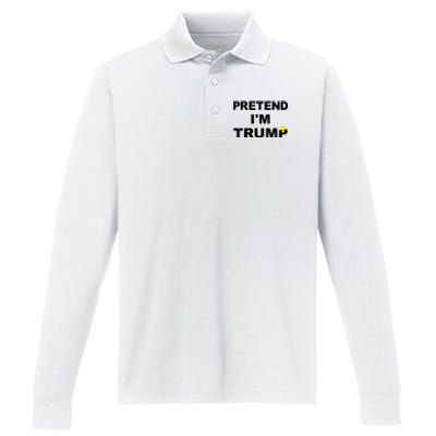 Pretend IM Trump Performance Long Sleeve Polo