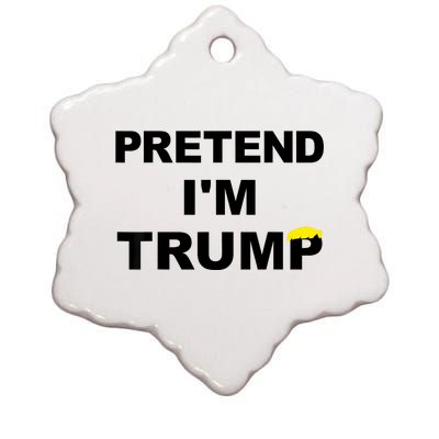 Pretend IM Trump Ceramic Star Ornament