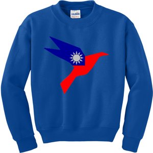 Peace In Taiwan Dove Stand With Taiwan Support Taiwan Gift Kids Sweatshirt