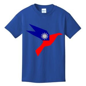 Peace In Taiwan Dove Stand With Taiwan Support Taiwan Gift Kids T-Shirt