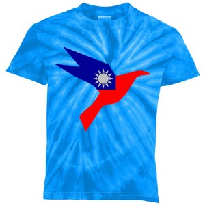 Peace In Taiwan Dove Stand With Taiwan Support Taiwan Gift Kids Tie-Dye T-Shirt