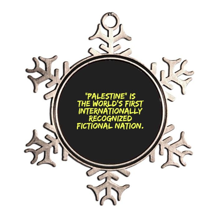 Palestine Is The WorldS First International Recognized Fictional Nation Metallic Star Ornament