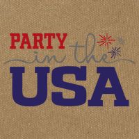 Party In The USA Fourth Of July Cotton Canvas Backpack