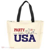 Party In The USA Fourth Of July Zip Tote Bag