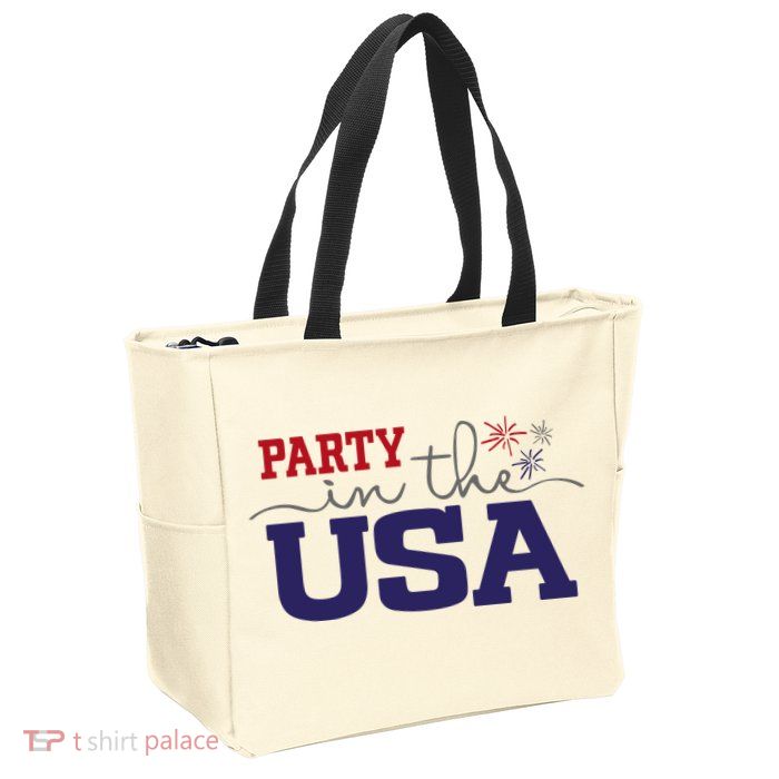 Party In The USA Fourth Of July Zip Tote Bag