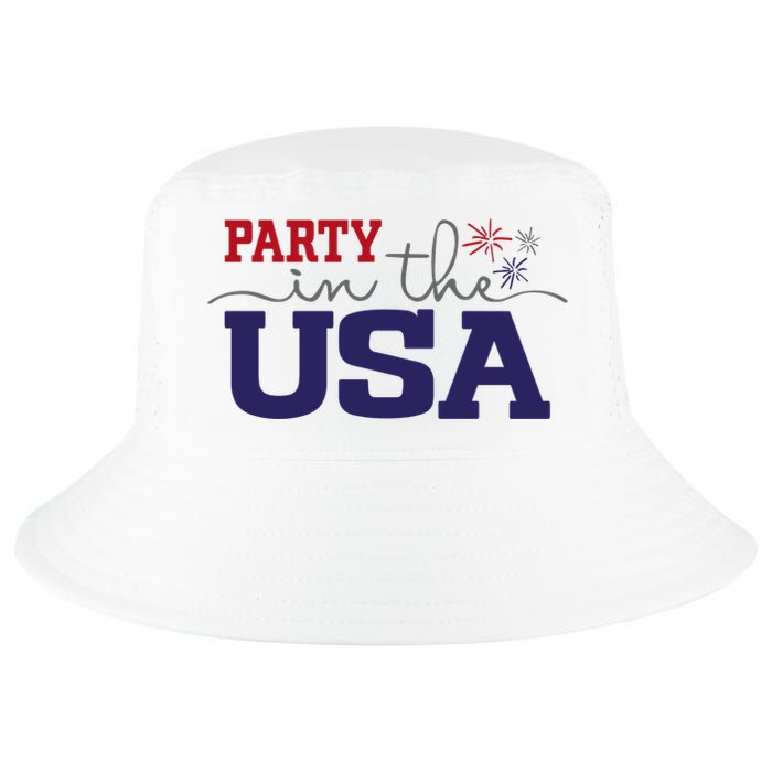 Party In The USA Fourth Of July Cool Comfort Performance Bucket Hat