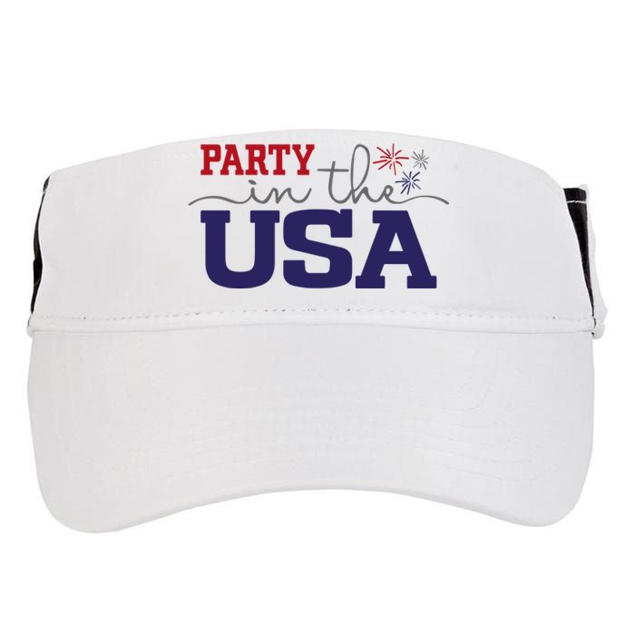 Party In The USA Fourth Of July Adult Drive Performance Visor