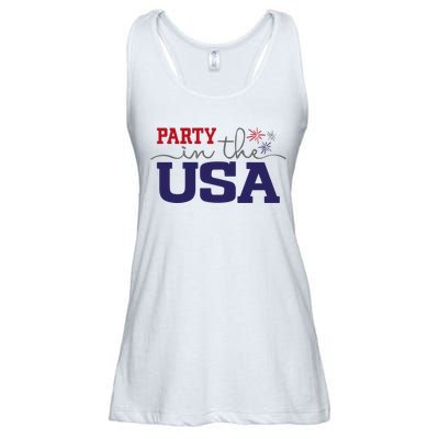 Party In The USA Fourth Of July Ladies Essential Flowy Tank