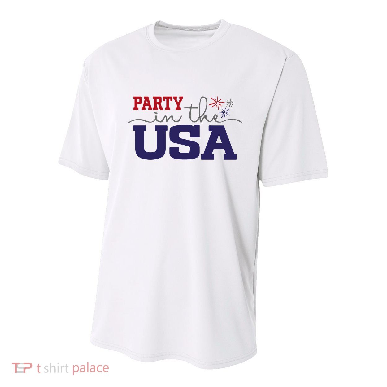 Party In The USA Fourth Of July Youth Performance Sprint T-Shirt
