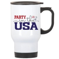 Party In The USA Fourth Of July Stainless Steel Travel Mug