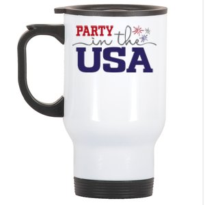 Party In The USA Fourth Of July Stainless Steel Travel Mug