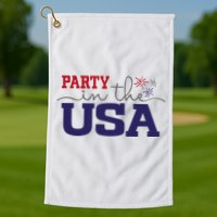 Party In The USA Fourth Of July Golf Towel