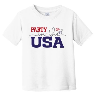 Party In The USA Fourth Of July Toddler T-Shirt