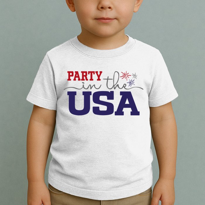Party In The USA Fourth Of July Toddler T-Shirt