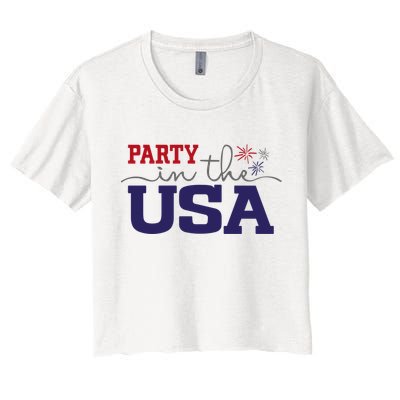 Party In The USA Fourth Of July Crop Top