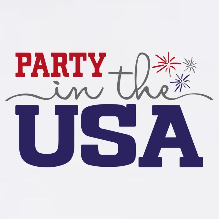 Party In The USA Fourth Of July Women's V-Neck T-Shirt