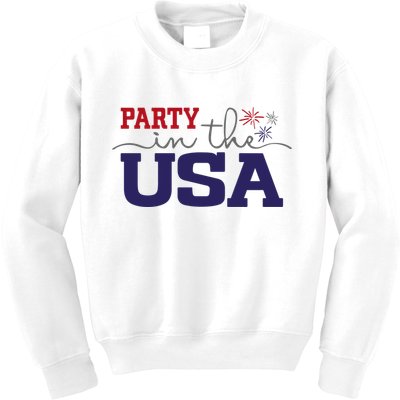 Party In The USA Fourth Of July Kids Sweatshirt