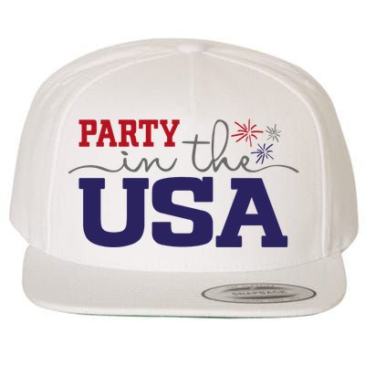 Party In The USA Fourth Of July Wool Snapback Cap