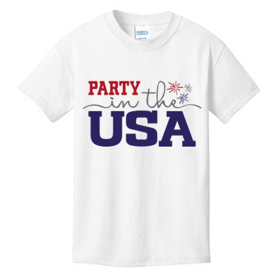 Party In The USA Fourth Of July Kids T-Shirt
