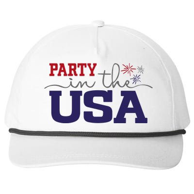 Party In The USA Fourth Of July Snapback Five-Panel Rope Hat