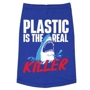 Plastic Is The Real Killer Gift Shark Lover Ocean Wildlife Gift Doggie Tank