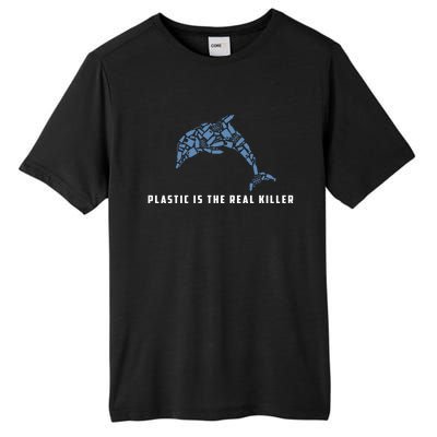 Plastic Is The Real Killer Costume Dolphin Save Ocean Cute Gift Tall Fusion ChromaSoft Performance T-Shirt