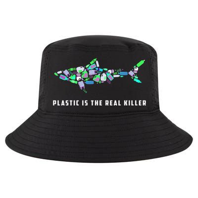 Plastic Is The Real Killer Costume Shark Save Ocean Cool Gift Cool Comfort Performance Bucket Hat