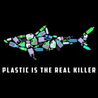 Plastic Is The Real Killer Costume Shark Save Ocean Cool Gift Drawstring Bag