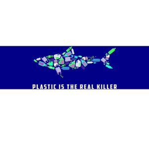 Plastic Is The Real Killer Costume Shark Save Ocean Cool Gift Bumper Sticker