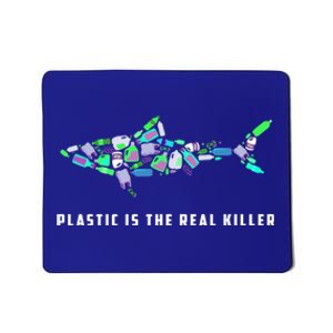 Plastic Is The Real Killer Costume Shark Save Ocean Cool Gift Mousepad