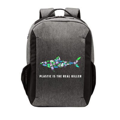 Plastic Is The Real Killer Costume Shark Save Ocean Cool Gift Vector Backpack