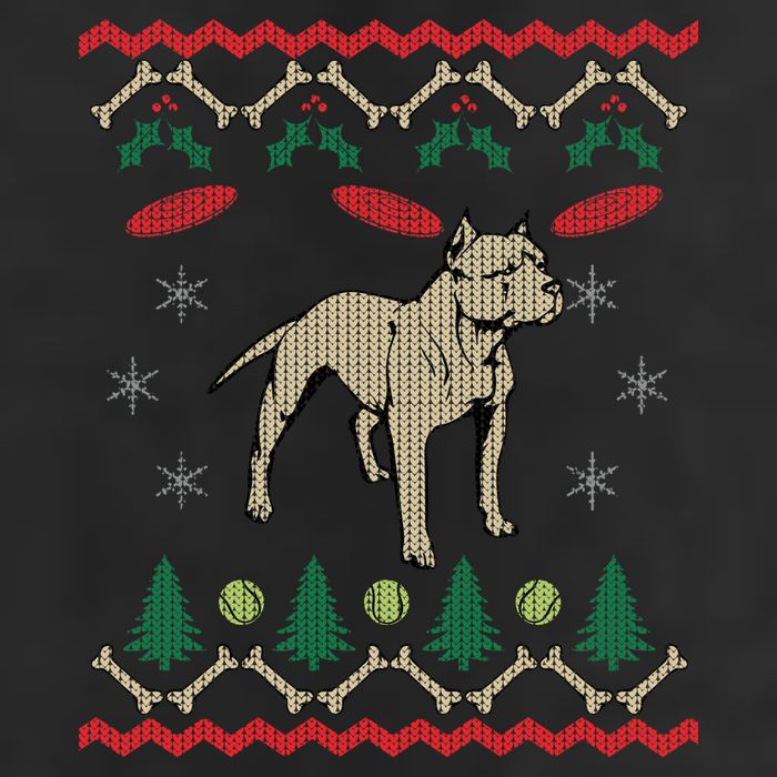 Pitbull Ugly Christmas Sweater Cool Comfort Performance Bucket Hat