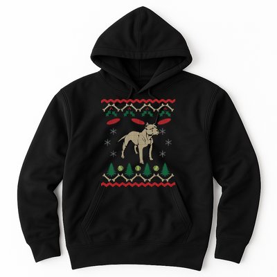 Pitbull Ugly Christmas Sweater Hoodie