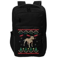 Pitbull Ugly Christmas Sweater Impact Tech Backpack