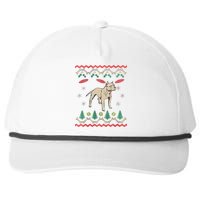 Pitbull Ugly Christmas Sweater Snapback Five-Panel Rope Hat