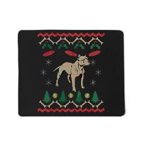 Pitbull Ugly Christmas Sweater Mousepad