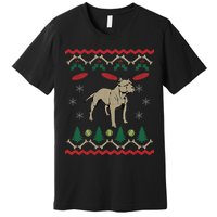 Pitbull Ugly Christmas Sweater Premium T-Shirt