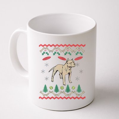 Pitbull Ugly Christmas Sweater Coffee Mug