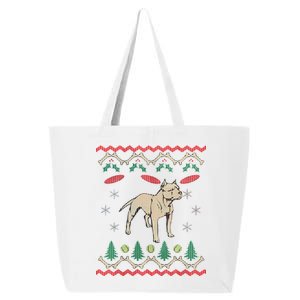 Pitbull Ugly Christmas Sweater 25L Jumbo Tote