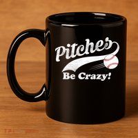 Pitches Be Crazy 11oz C Handle Ceramic Mug