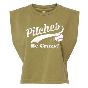 Pitches Be Crazy Garment-Dyed Women's Muscle Tee