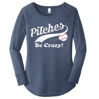 Pitches Be Crazy Women's Perfect Tri Tunic Long Sleeve Shirt