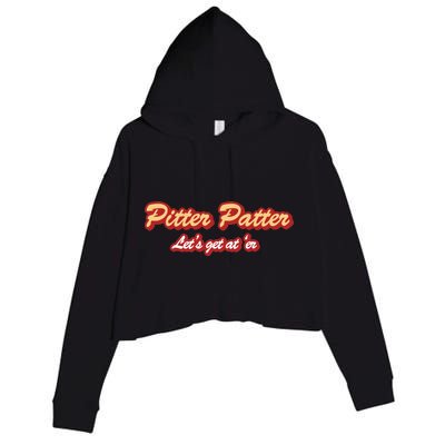 Pitter Patter Do It To 'Er Crop Fleece Hoodie