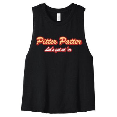 Pitter Patter Do It To 'Er Women's Racerback Cropped Tank